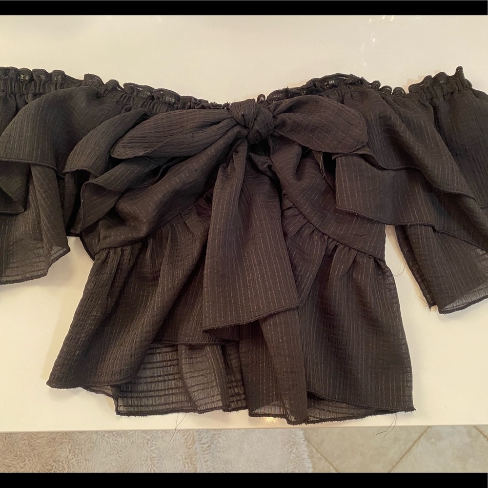 Zara Ruffle Tie Top